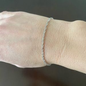 14k White Gold Bracelet - 7”
